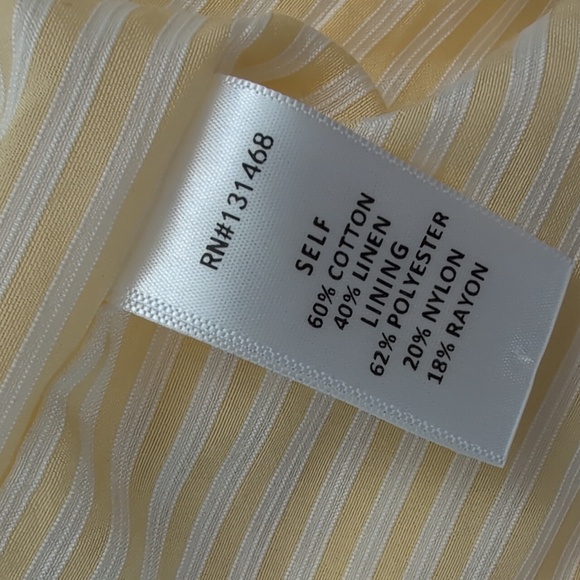 Bandit & The Babe Yellow Linen Cotton Blend Women's Oversized Blazer Size Sm - Picture 10 of 10